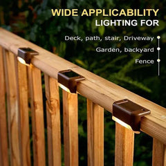 Solar Waterproof Deck Step Lights
