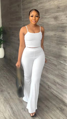 two piece set women outfits summer 2 piece set pants sets crop top women clothes 2022 summer outfit for woman wholesale SHOWLU FASHION STORE