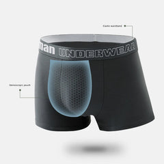 4 pcs/lot Men's Boxers Cotton Comfort Briefs Underwear Black L XL XXL XXXL 4XL Breathable Fashion Fitness Sports