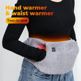 USB Electric Heating Waist Belt Graphene Warm Pad Adjustable
