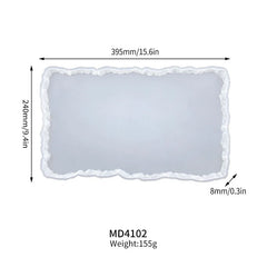 DIY Crystal Silicone Mold Three-layer Fruit Plate Tea Plate Disc Epoxy Resin Molds Cup Pad Mould For Resin Art Home Decoration