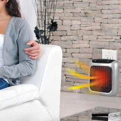 800W Plug-In Wall Mini Electric Heater with Thermostat