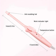 9mm Mini Hair Curler Wand Fast Heating 25W