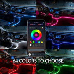 RGB Car Ambient Light Strip 18in1 App Control