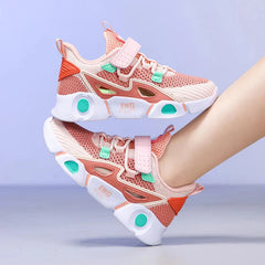 Fashionable Summer Children's Mesh Hollow Casual Shoes Boys' Sports Shoes Breathable, Lightweight, Non slip Tennis Girls' Sports SHOWLU FASHION STORE