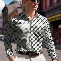 2026 Men's Long-sleeved Shirt Simple Casual Long-sleeved Tops Fall Fashion Men's Streetwear Men's Temperament Office Shirt