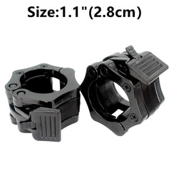 Pair Of Locking 25/50mm Barbell Collar Lock Dumbell Clips Clamp Weight lifting Bar Gym Dumbbell Lock Clamp Spring Clips Fitness
