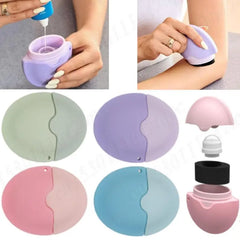 55ML Sunscreen Applicator Portable Refillable Roll on Sponge Applicator Silicone Suncream Lotion Applicators for Family Travel