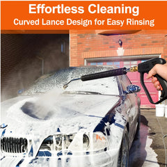 Car Pressure Washer Extension Wand Power Washer Wand Extension for Car Wash Stainless Steel Non-Slip Grip with1/4” Quick Connect
