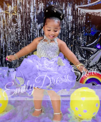 JDY Custom Flower Girl Dress Wedding Cute Baby Tiered Simple Kids' Birthday Party First Communion Ball Gown