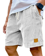Men's Retro Corduroy Casual Shorts Men Fashion Solid Sweatpants Harajuku Corduroy Short Pants New Men Clothing Roupas
