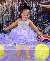 Customized Yellow Flower Girl Dresses For Wedding Cute Baby Layered Simple Kids Birthday Party First Communion Ball Gown