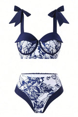 2025 Women Bikinis Set With Cover Swimsuit Swimwear Plus Size Push Up Large Big Floral Swimming Suits Beachwear Bathing Suits SHOWLU FASHION STORE