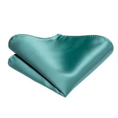 Hi-Tie Green Mint Solid Silk Wedding Tie For Men Handky Cufflink Gift Mens Necktie Fashion Designer Business Party Dropshiping SHOWLU FASHION STORE
