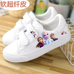 Disney Children's Canvas Shoes frozen elsa Low top Girls sport Shoes PU Autumn Breathable Non slip Casual Shoes SHOWLU FASHION STORE