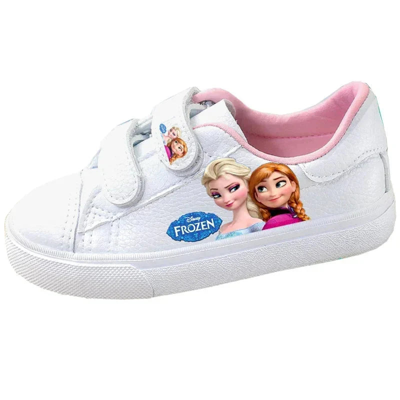 Disney Children's Canvas Shoes frozen elsa Low top Girls sport Shoes PU Autumn Breathable Non slip Casual Shoes SHOWLU FASHION STORE