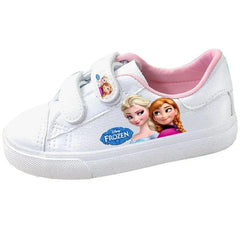 Disney Children's Canvas Shoes frozen elsa Low top Girls sport Shoes PU Autumn Breathable Non slip Casual Shoes SHOWLU FASHION STORE