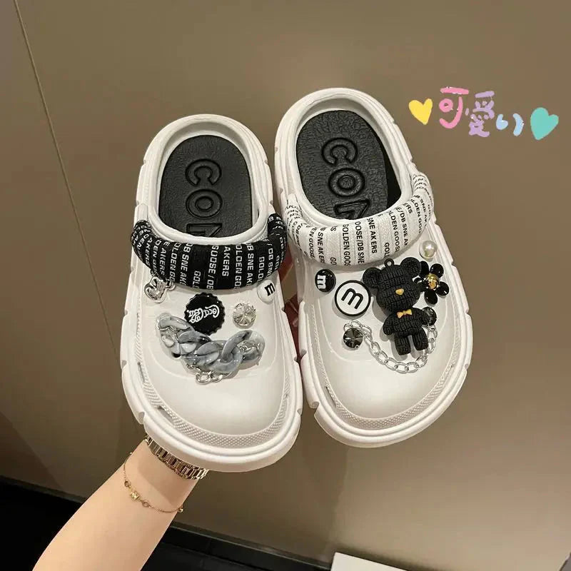 Summer Women Slippers Platform Clogs Outdoor Garden Shoes Female Pool Sandals Bathroom Flip Flops Mules Ladies Beach Slides SHOWLU FASHION STORE