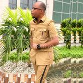 Customized Short Men's Suits Blazer Single Breasted Stand Lapel Regular Length 2 Piece Jacket Pants Outfits Costume Homme 2025