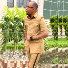 Customized Short Men's Suits Blazer Single Breasted Stand Lapel Regular Length 2 Piece Jacket Pants Outfits Costume Homme 2025