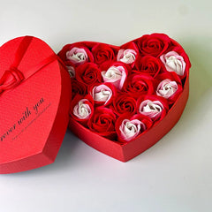 1PC red rose love gift box, suitable for wedding anniversary, Valentine's day, Christmas, mother's day, (excluding accessories)