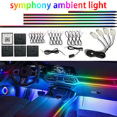 RGB Car Ambient Light Strip 18in1 App Control
