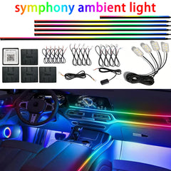 RGB Car Ambient Light Strip 18in1 App Control