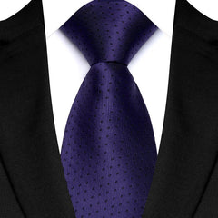 Luxury 8CM Men's Necktie Classic Neck Ties For Man Wedding Business Party Polka Dot Jacquard Woven Ascot Accessories Gift