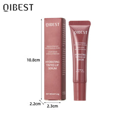 QIBEST Watery Crystal Clear Jelly Lip Oil Lip Balm Moisturizing Smoothing Lip Lines Jelly Pout Lip Gloss Glass Tinted Lip Glaze