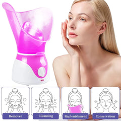 Facial Steamer Hot Cold Spray Face Moisturizing Device