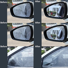 Car Rearview Mirror Anti-Fog Rainproof Film Set