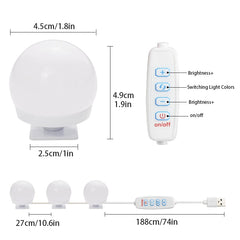 LED Makeup Light In Front Of The Mirror Without Punching Pasting Live Broadcast Studio Fill Light Dressing Table Mirror Light