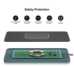 Brorikoy 15W Qi Wireless Car Charger Silicone Pad