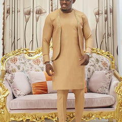 2025 new traditional men's suit luxury gentleman's shirt suit casual travel banquet men's two-piece set fashionable men's suit SHOWLU FASHION STORE