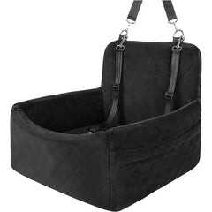 Pet Car Seat Kennel Puppy Cat Out Seat Mat Removable Washable Anti-Slip Base Front and Rear Row Dog Out Safety Seat Travel Nest