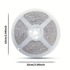 Flexible USB LED strip light in warm white from Showlu Smart General, showing the 5V tape with adhesive backing for easy installation.