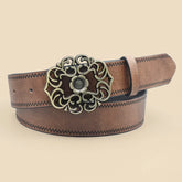 Classic Retro Western Denim Style Belt, Fashionable Casual Women's Belt, Retro Printed Belt, Classic Decorative Belt