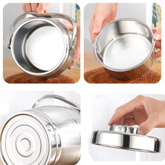 Thickened Stainless Insulated Lunch box 1400ML Steel Food Container Portable Durable Lunch box for Adult Kid Kitchen Accessories