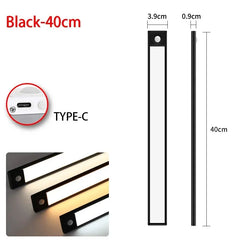 LED Motion Sensor Light Night Light Wireless USB Under Cabinet Light For Kitchen Cabinet Bedroom Wardrobe Sensor Indoor Lighting