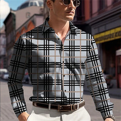 2026 Men's Long-sleeved Shirt Simple Casual Long-sleeved Tops Fall Fashion Men's Streetwear Men's Temperament Office Shirt