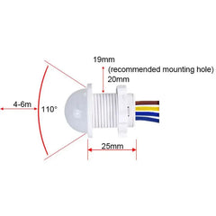 Automatic Motion Sensor Light Switch Module