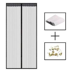 Magnetic Mesh Door Curtain Anti Mosquito Screen Self Adhesive