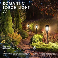 Solar Dancing Flame LED Garden Lantern