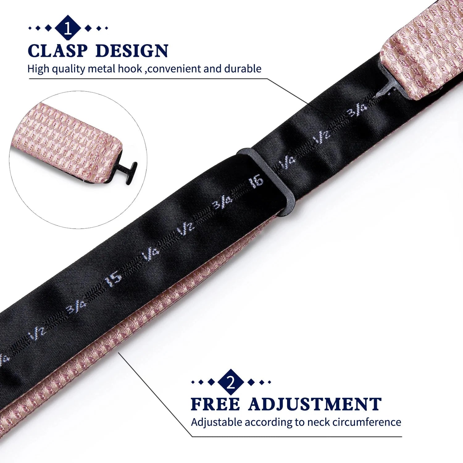 Pink Plaid Solid Men's Self Tie Bow Tie Silk Jacquard Woven Wedding Party Bowtie Hanky Brooch Set Men Butterfly Necktie DiBanGu SHOWLU FASHION STORE