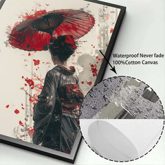 Japanese Landscape Samurai Geisha Bonsai Torii Gate Sakura Art Poster Canvas Painting Wall Prints Picture for Room Home Decor