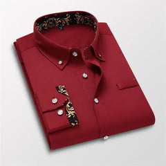 Men's Clothing Arrival Men Shirt, Fashion Causal Long Sleeved Male Dress Social Business Cotton Shirt Soft Weeding White Shirts