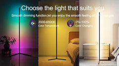 RGB Corner Floor Lamp with Music Sync