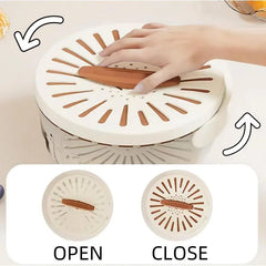 Kitchen Colander Storage Basket Multifunctional Fruit Vegetable Washing Bowl with Strainer Lid And Handle Fruit Storage Containe
