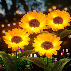 Solar Sunflower LED Garden Light