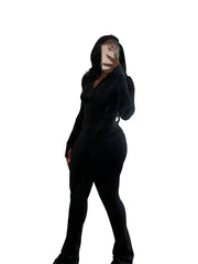 Fall 2024 Women Clothes Two Piece Flared Pants Tracksuits Set Casual Gym Active Wear 2 Piece Set Lounge Womens Matching Sets SHOWLU FASHION STORE